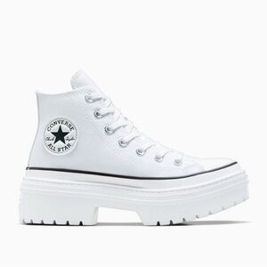 Converse White Heel High Sneakers